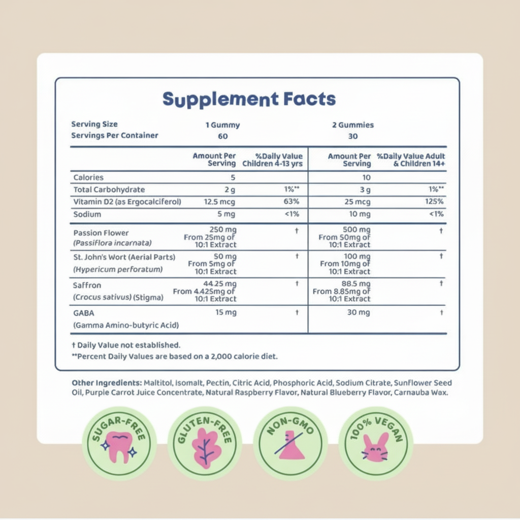 Mimble Mood Balance Saffron Gummies