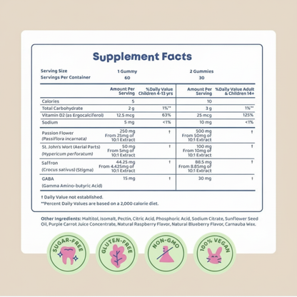 Mimble Mood Balance Saffron Gummies