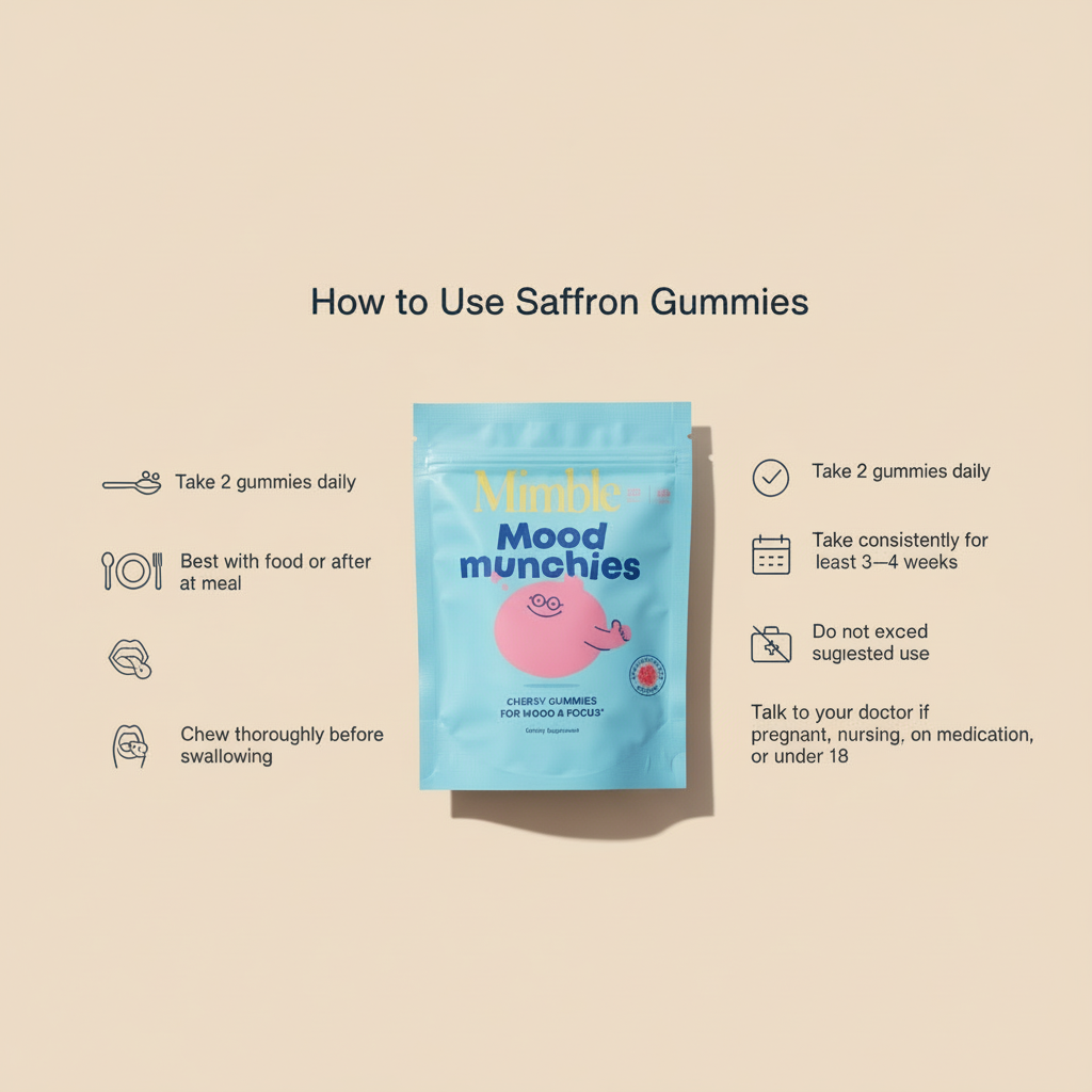 Mimble Mood Balance Saffron Gummies